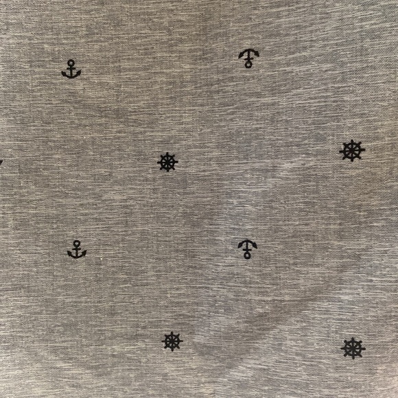 Molokai surf gray casual button up short sleeve nautical anchors and helm XXL - Picture 4 of 4